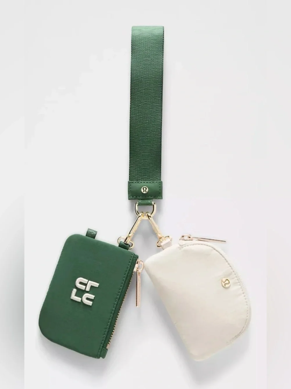 Lululemon Athletica NWT Dual Pouch Wristlet Stack w/Gold